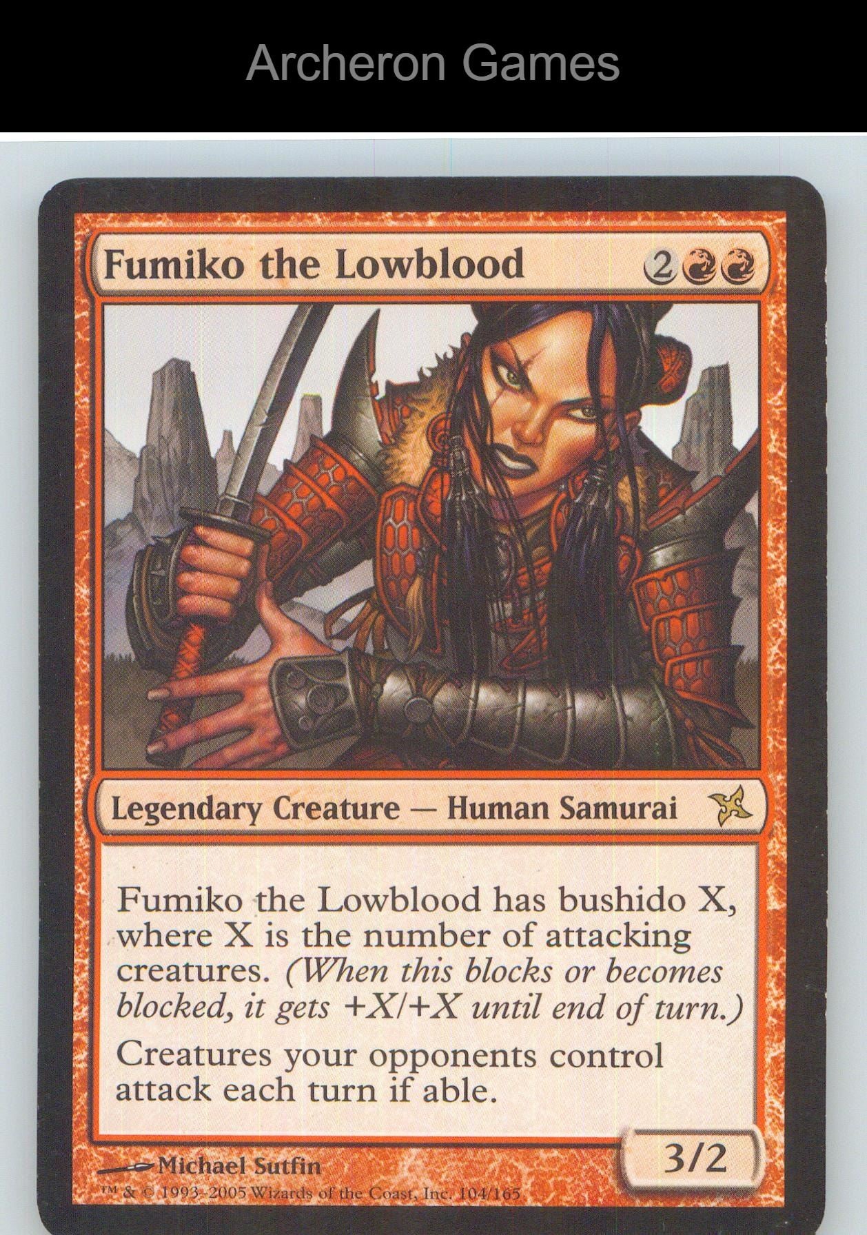 Fumiko the Lowblood BOK 104 R MTG Card NM/EX+