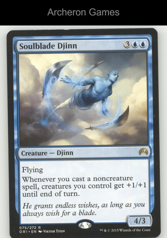 Soulblade Djinn 75 R MTG Card Magic Origins