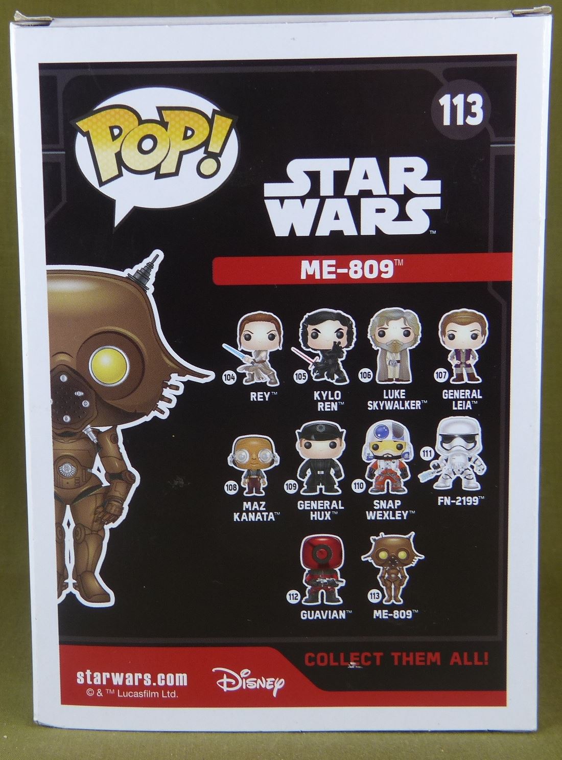 ME 809 - Star wars #113 - Funko POP #2WH