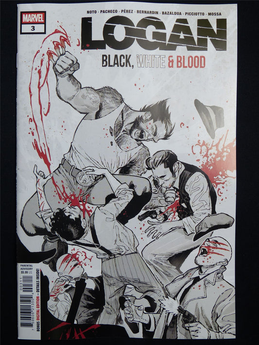 LOGAN: Black White & Blood #3 - May 2026 Marvel Comic #3RS