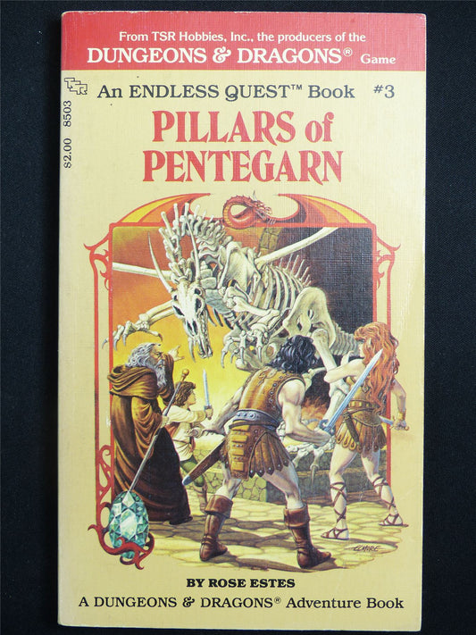 D&D Adventure Book: Pillars of Pentegarn Endless Quest - Vintage Novel Softback #LR