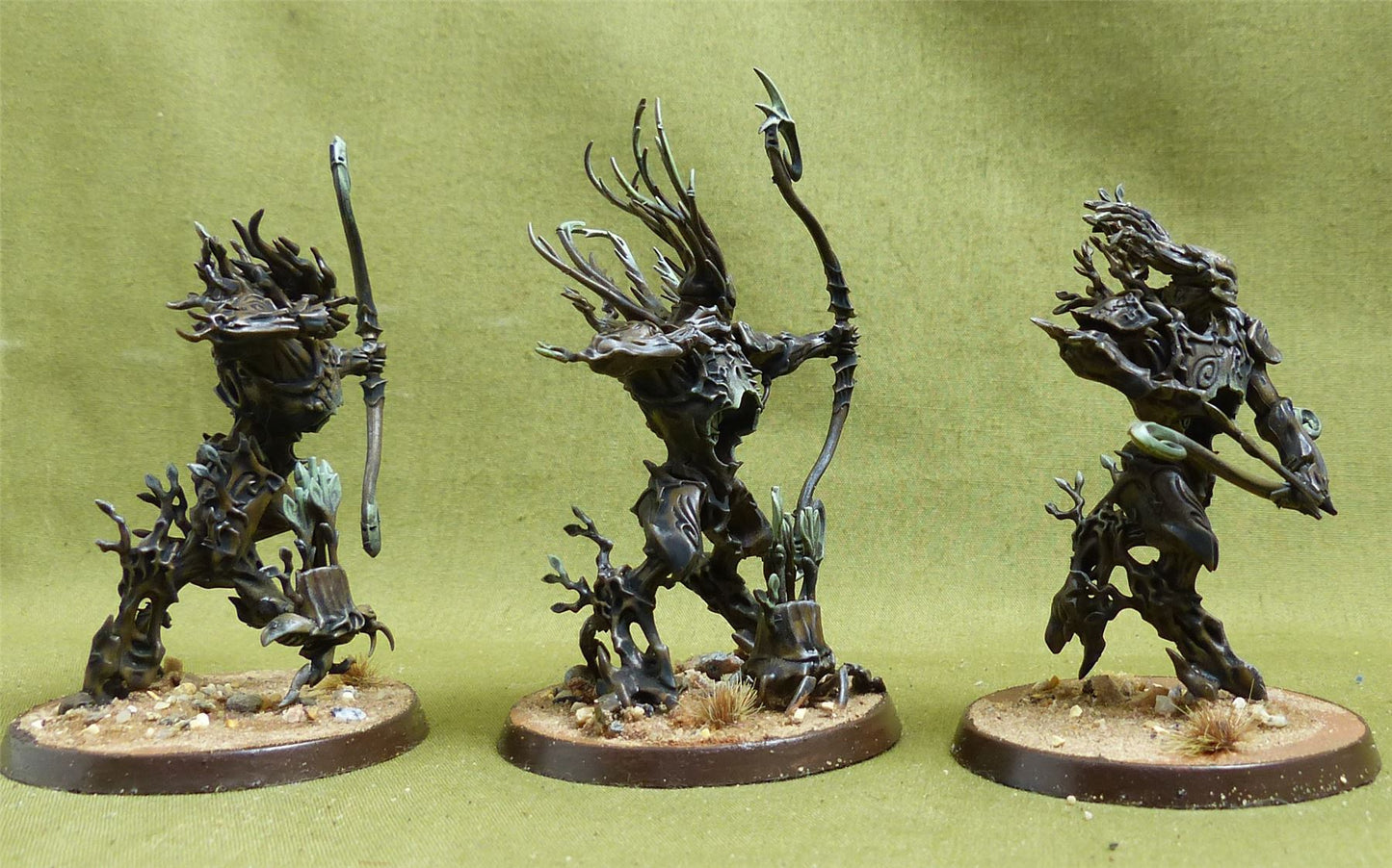 Kurnoth Hunters with Greatbows painted - Sylvaneth - Warhammer AoS #5Z9