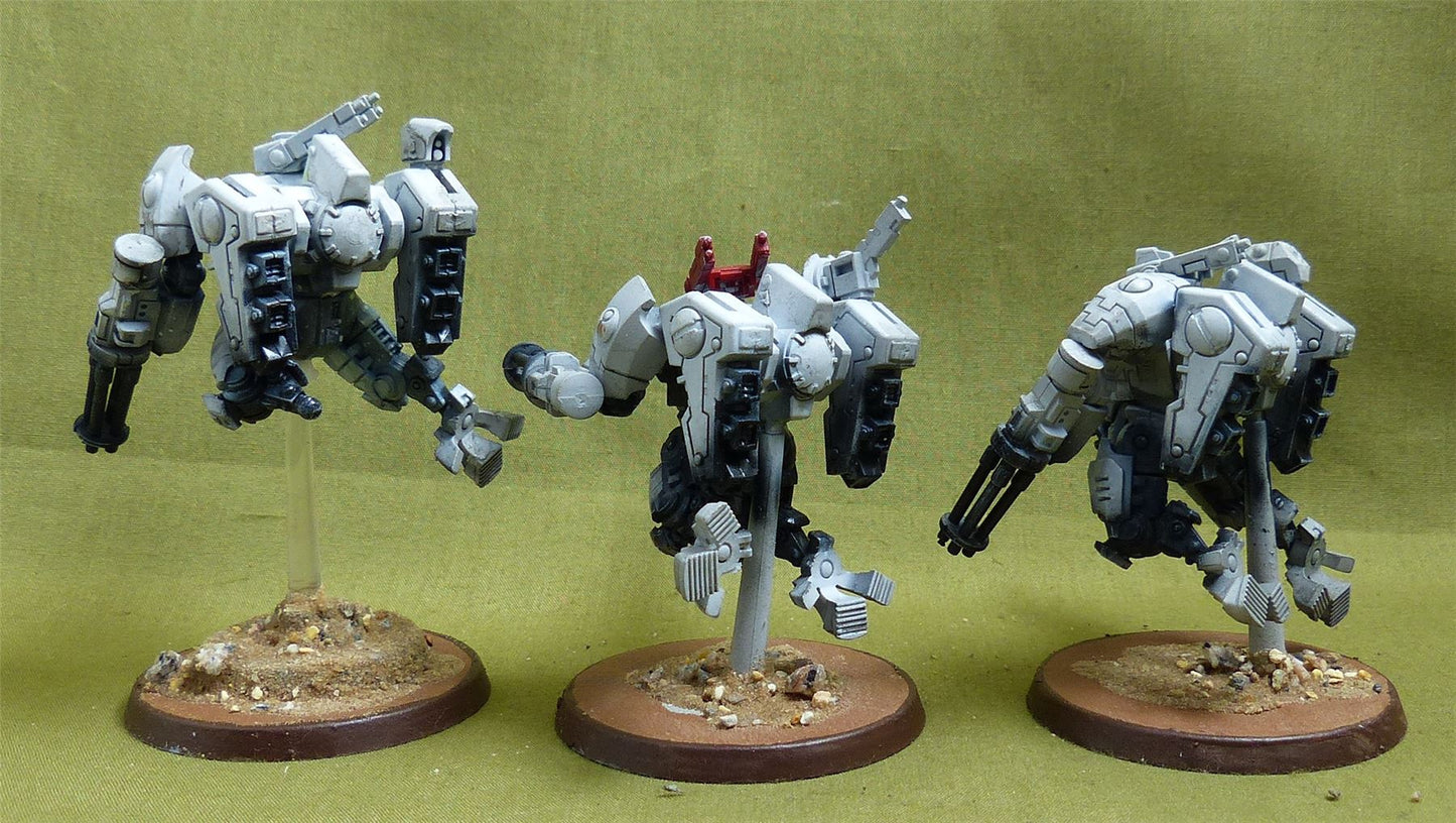 XV8 Crisis Battlesuit Team painted - Tau Empire - Warhammer 40K #2YQ