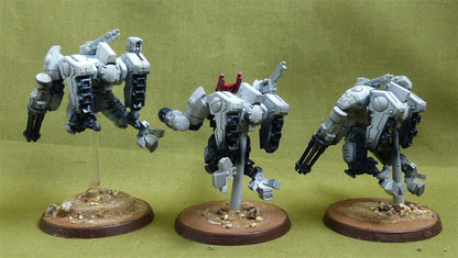 XV8 Crisis Battlesuit Team painted - Tau Empire - Warhammer 40K #2YQ