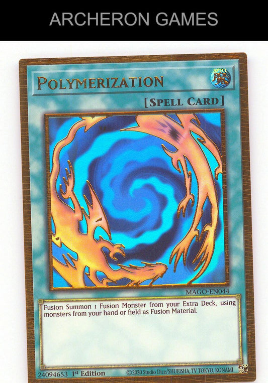 Polymerization GOLD RARE YUGIOH Card