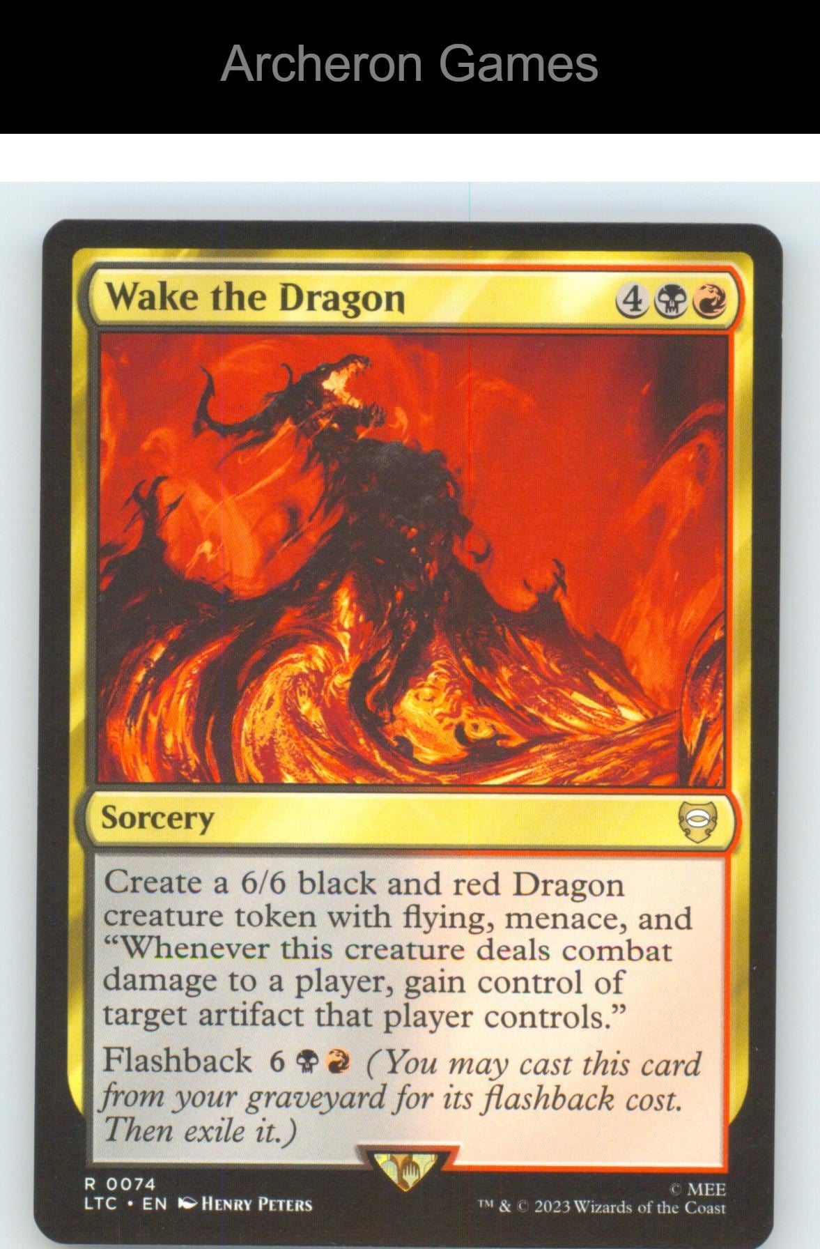 Wake the Dragon LTC 74 R MTG Card NM/EX+