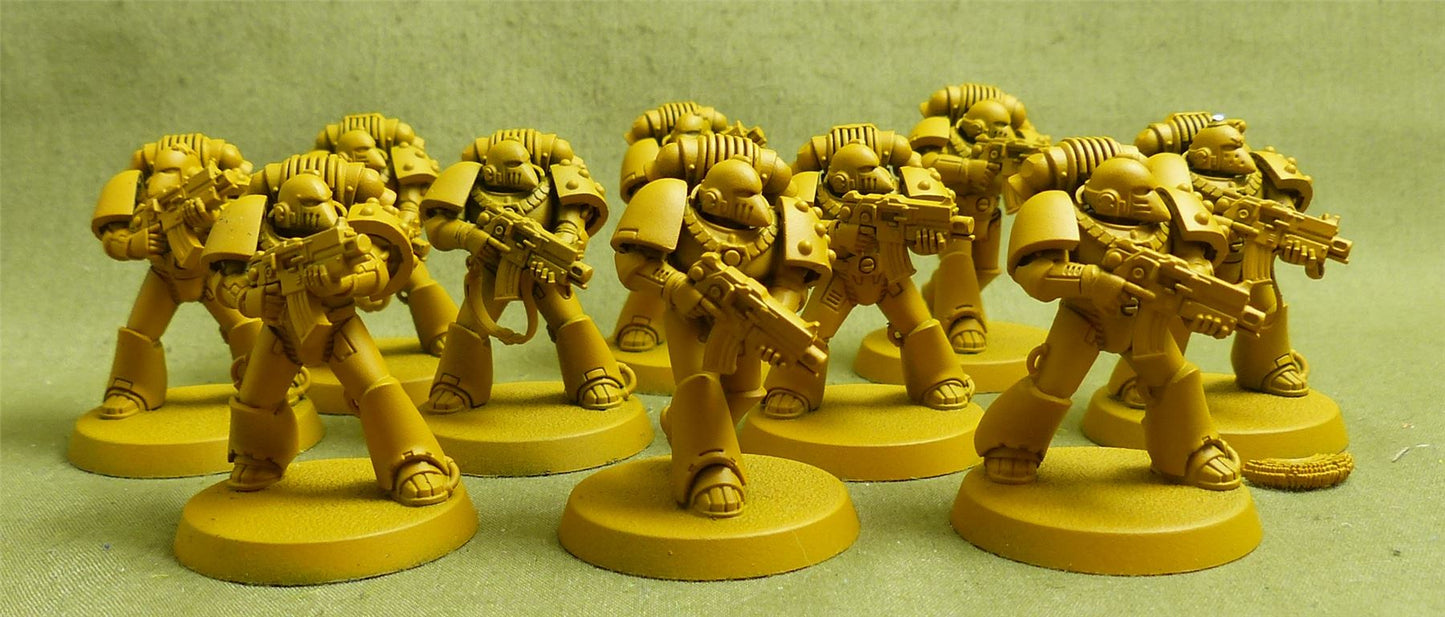 MKVI Tactical Squad set of 10 - Imperial Fists - Warhammer Horus Heresy #2NC