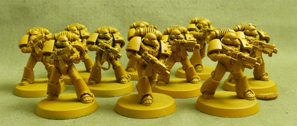 MKVI Tactical Squad set of 10 - Imperial Fists - Warhammer Horus Heresy #2NC