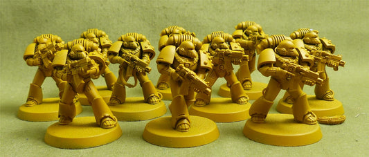 MKVI Tactical Squad set of 10 - Imperial Fists - Warhammer Horus Heresy #2NC