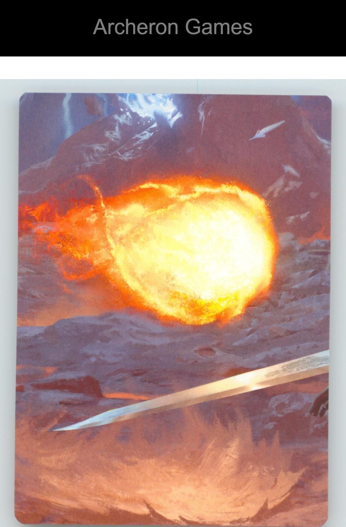 Duelist's Flame Scene Art Card AFFIN 11 Special MTG Card NM/EX+