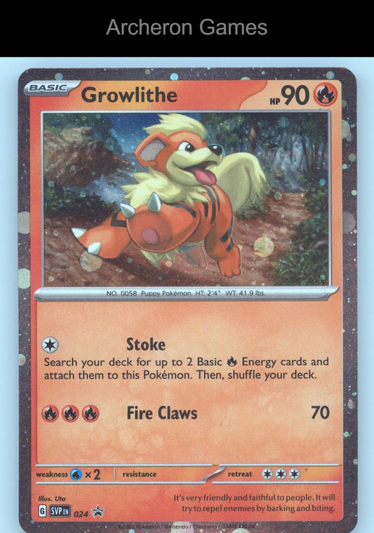 Pokemon Card Growlithe (Cosmos Holo) SVP 024 P Scarlet & Violet Promo