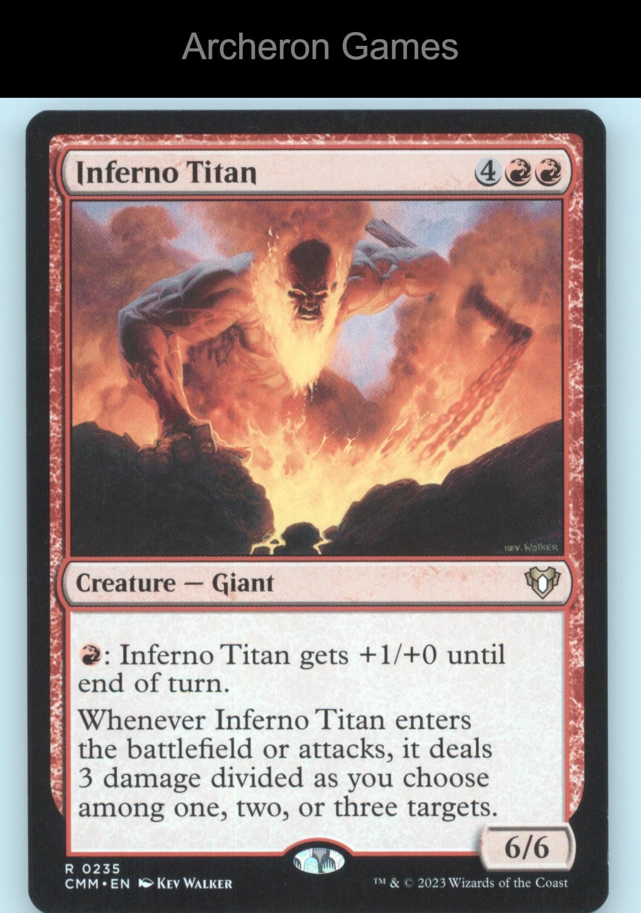 Inferno Titan 235 R MTG Card Commander Masters