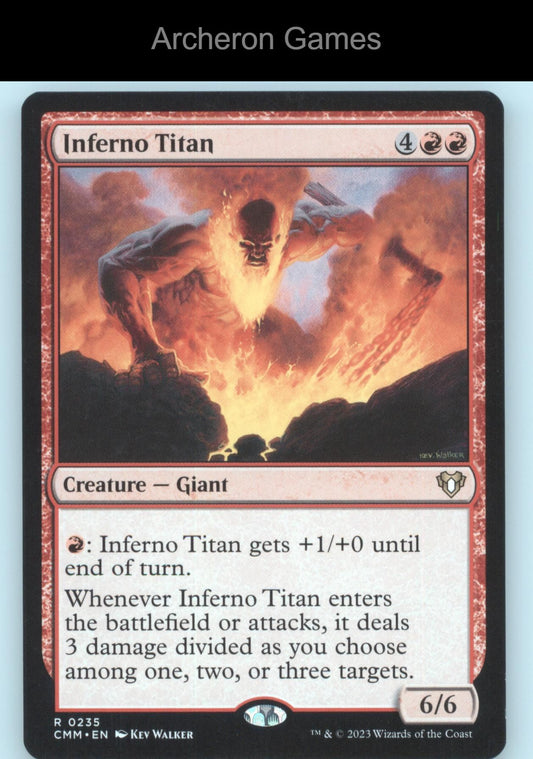 Inferno Titan 235 R MTG Card Commander Masters