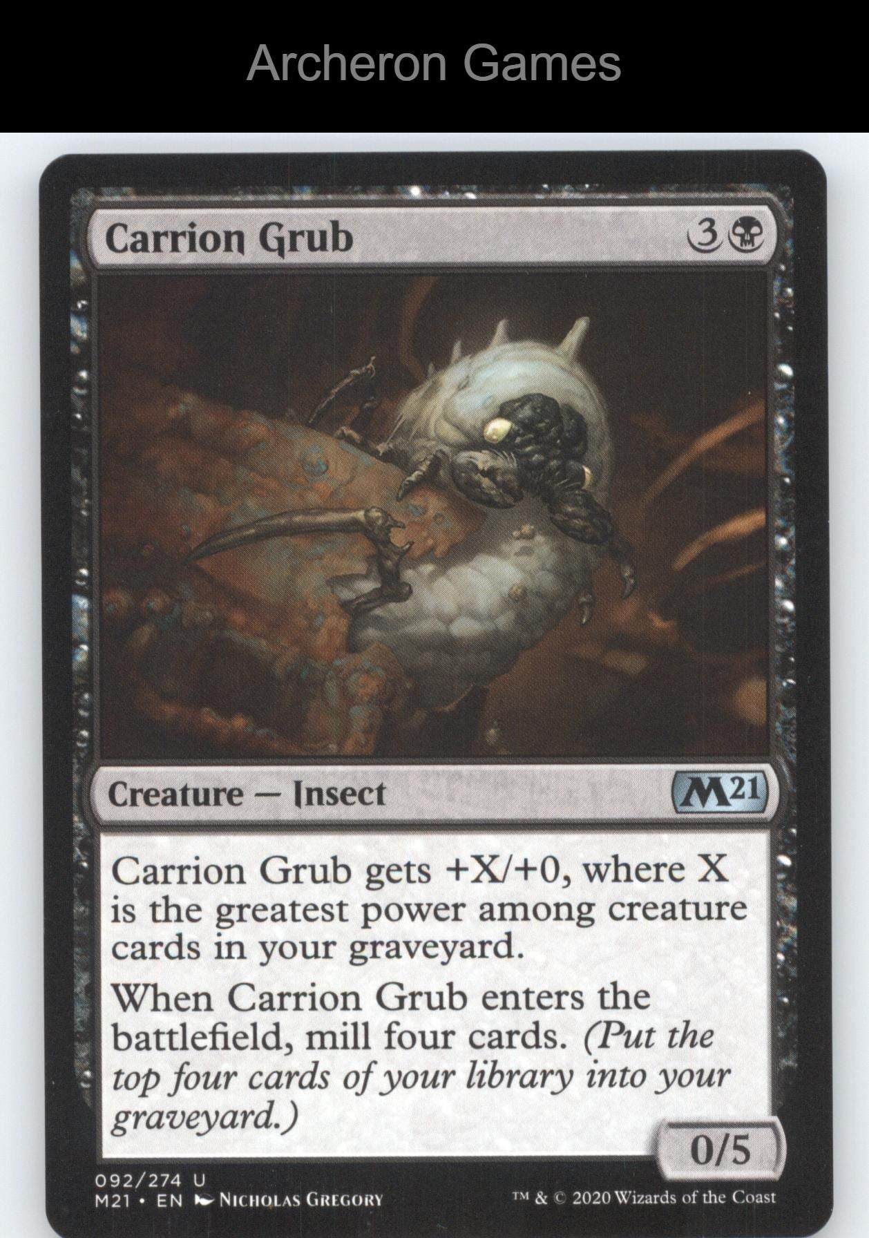 Carrion Grub 92 UC MTG Card Core Set 2021