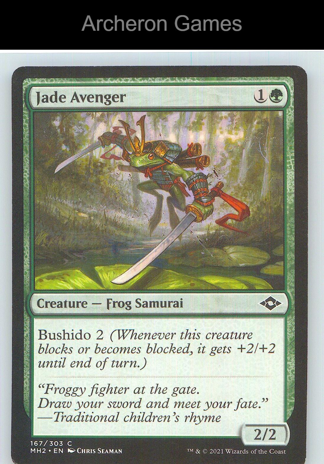Jade Avenger MH2 167 C MTG Card NM/EX+
