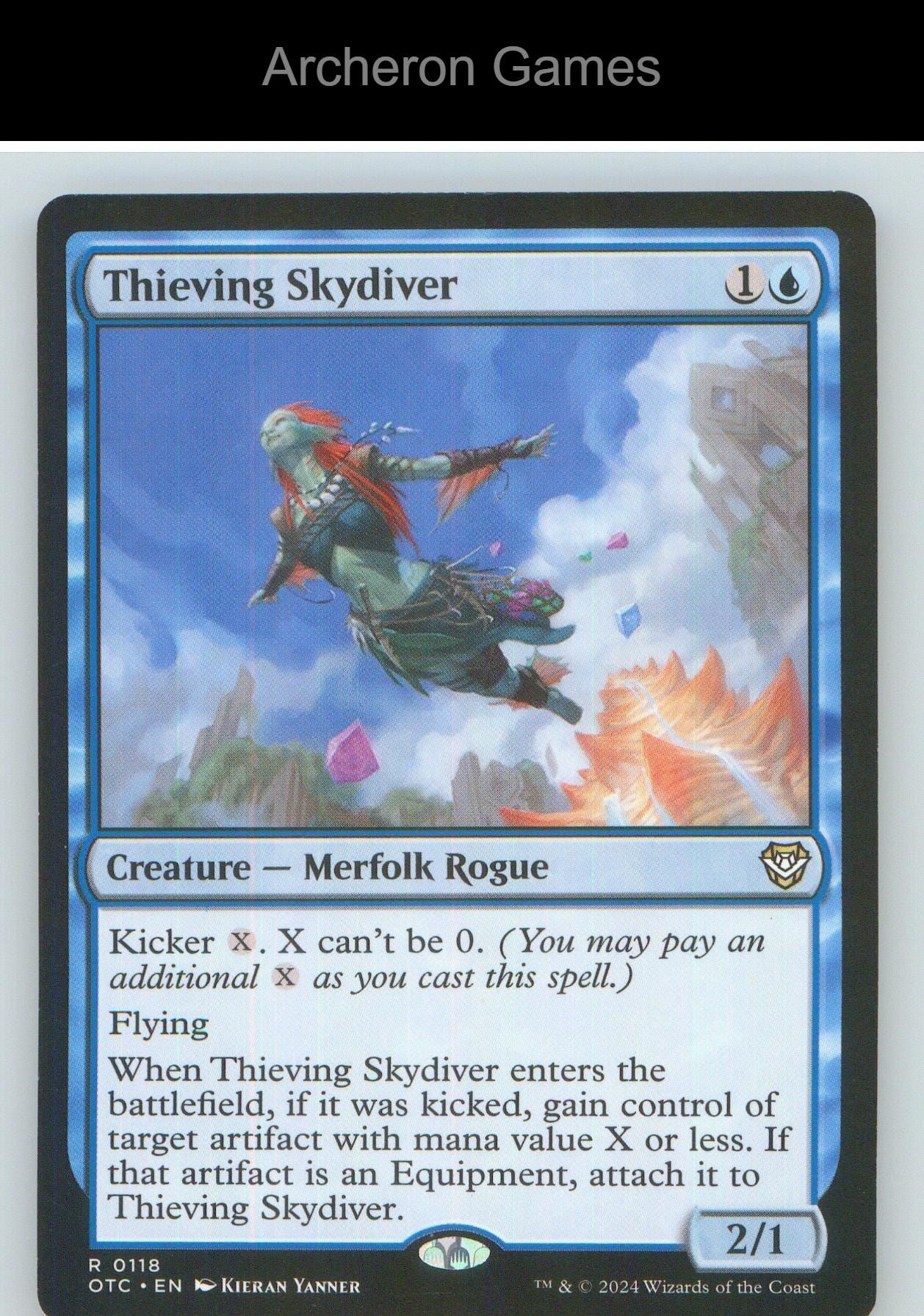 Thieving Skydiver OTC 118 R MTG Card NM/EX+