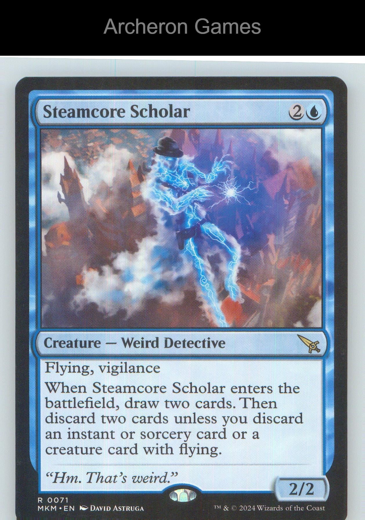 Steamcore Scholar MKM 71 R MTG Card NM/EX+