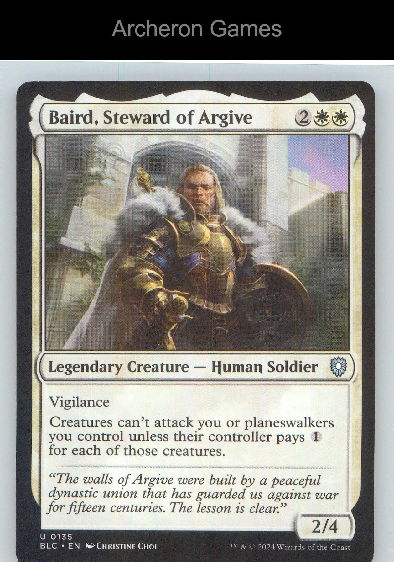 Baird, Steward of Argive BLC 135 UC MTG Card NM/EX+