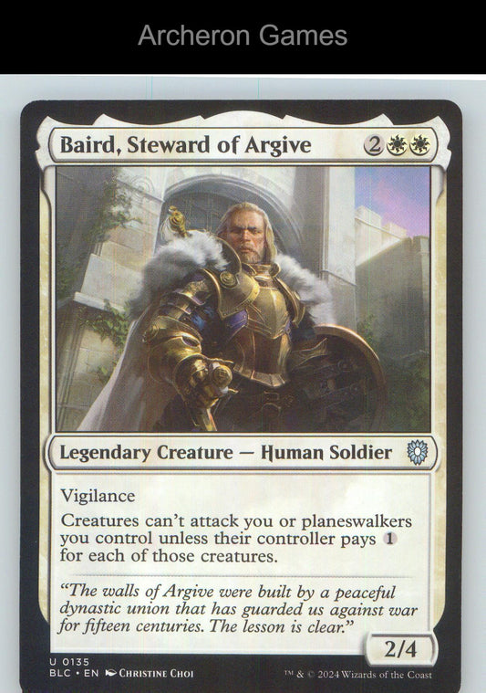 Baird, Steward of Argive BLC 135 UC MTG Card NM/EX+