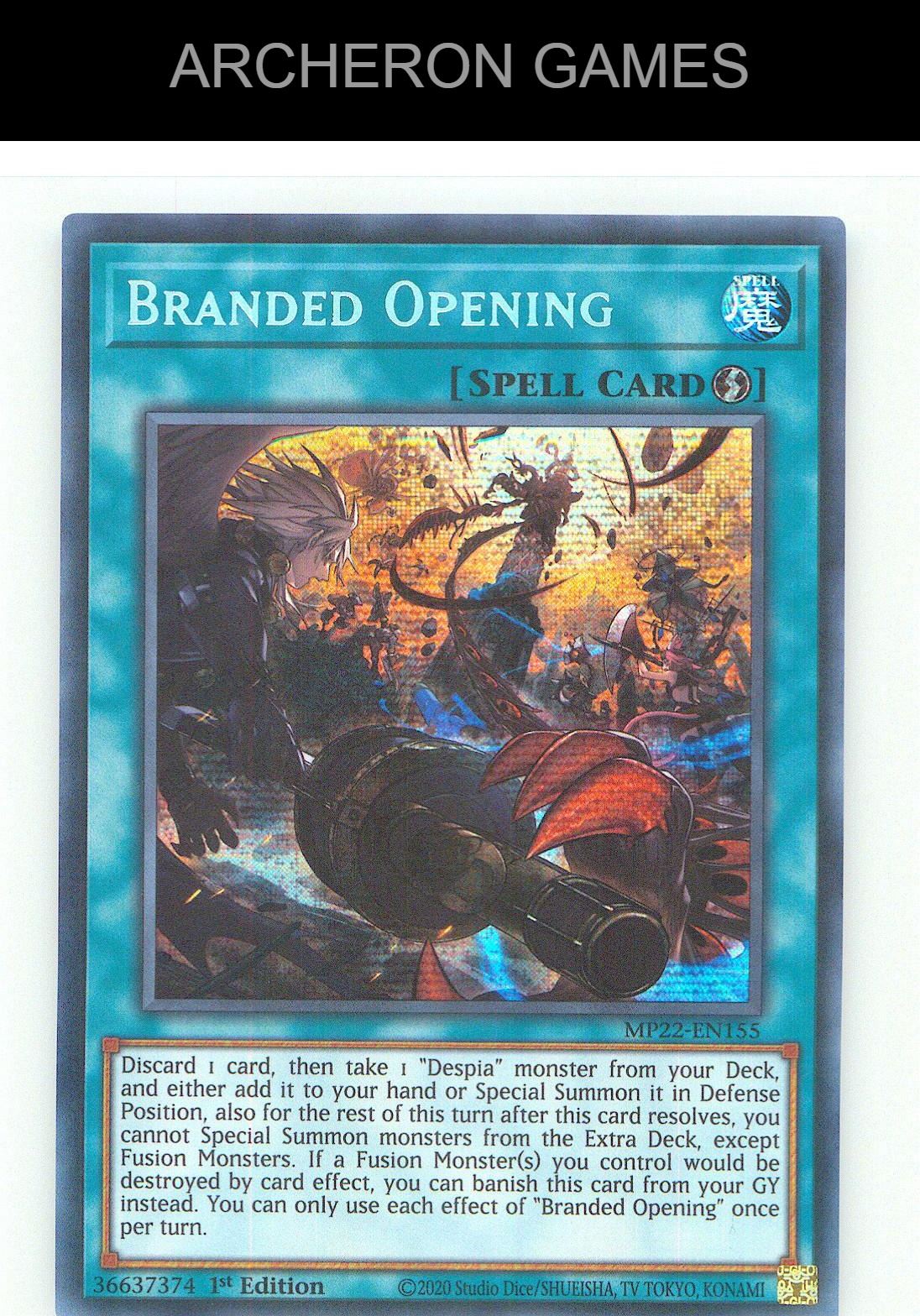 Branded Opening Prismatic Secret Rare YUGIOH Card 1st Edition