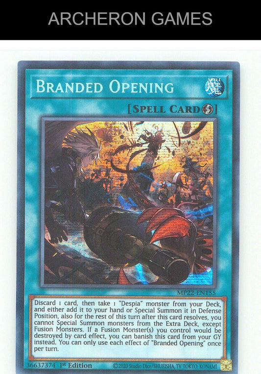 Branded Opening Prismatic Secret Rare YUGIOH Card 1st Edition
