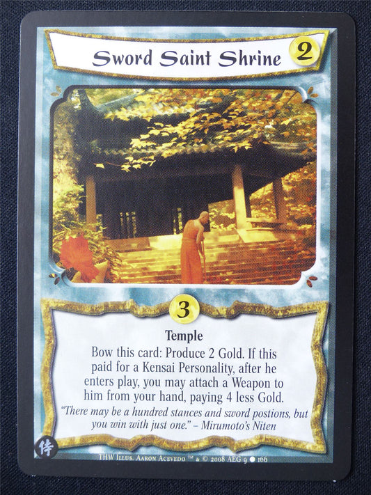 Sword Saint Shrine - THW - Legend of the Five Rings L5R Card #X1