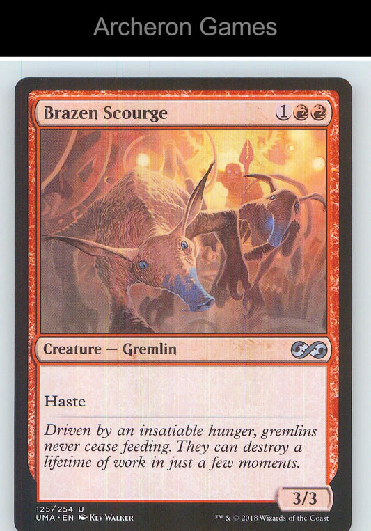 Brazen Scourge UMA 125 UC MTG Card NM/EX+