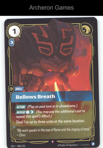 Bellows Breath SFD 080/221 R  Card Spiritforged