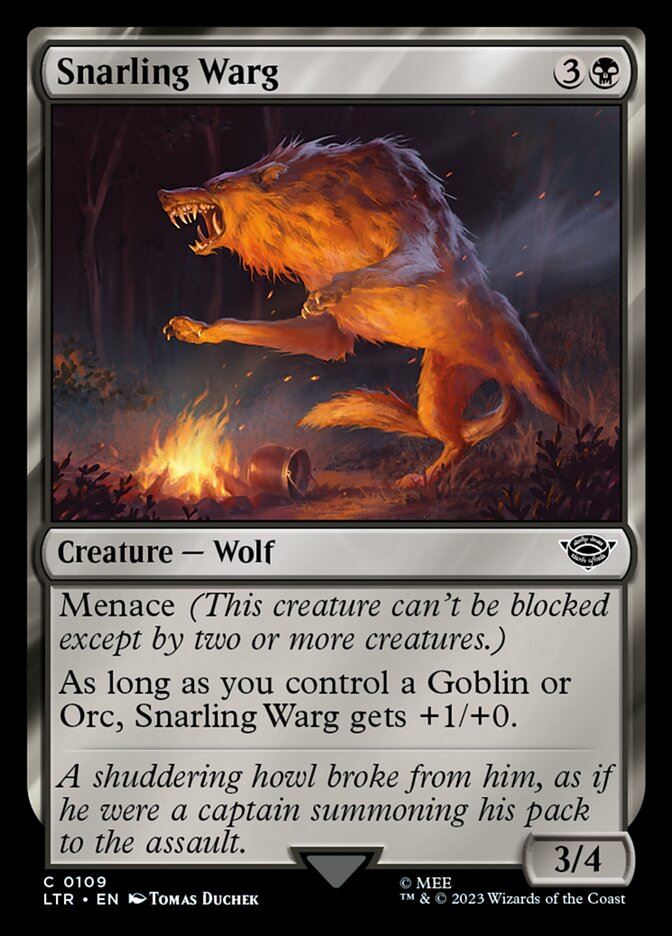 Snarling Warg - The Lord of the Rings: Tales of Middle-earth ltr