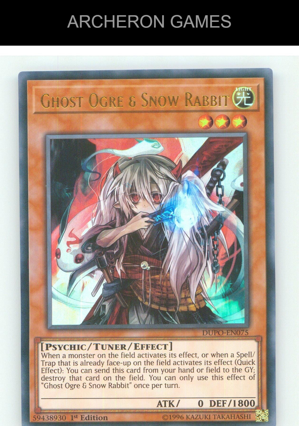 Ghost Ogre & Snow Rabbit UR YUGIOH Card Unlimited