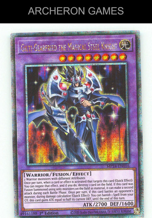 Gilti-Gearfried the Magical Steel Knight (Quarter Century Secret YUGIOH Card