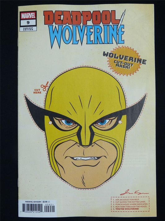 DEADPOOL Wolverine #9 Variant - Nov 2025 Marvel Comic #42B
