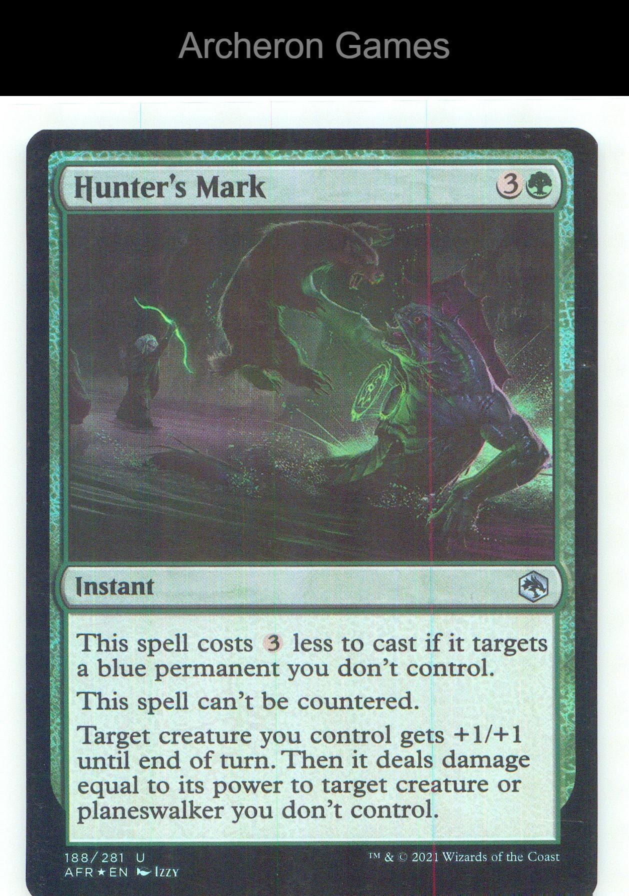 Hunter's Mark AFR 188 UC MTG Card NM/EX+ Foil