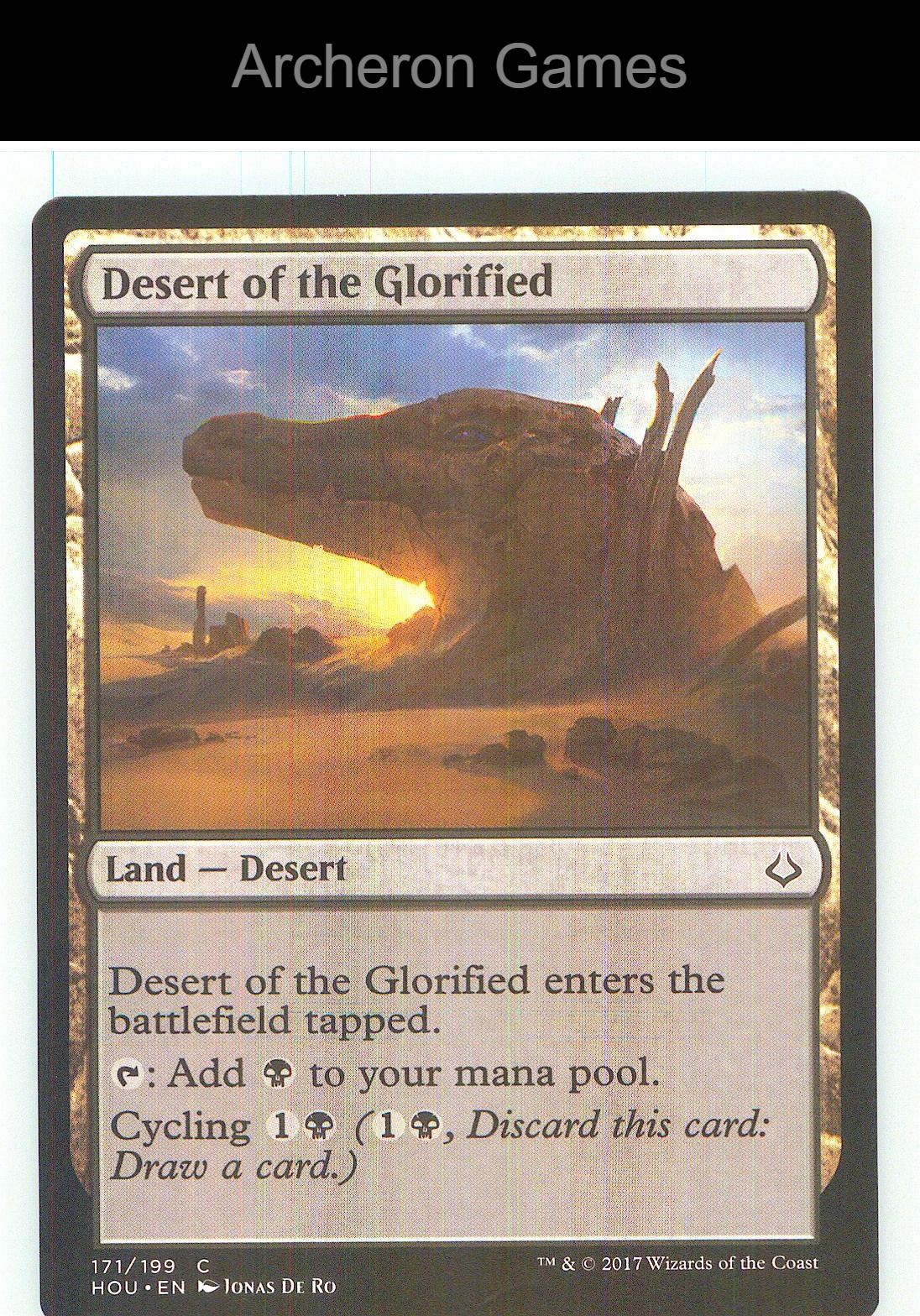Desert of the Glorified HOU 171 C MTG Card NM/EX+