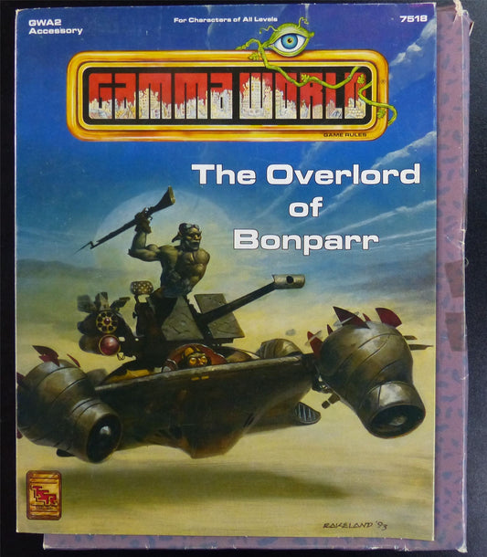 Gamma World: The Overlord of Bonparr GWA2 Accessory OOP - TSR Games #220