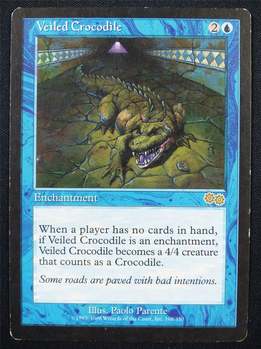 Veiled Crocodile played - USG - Mtg Card #1FJ