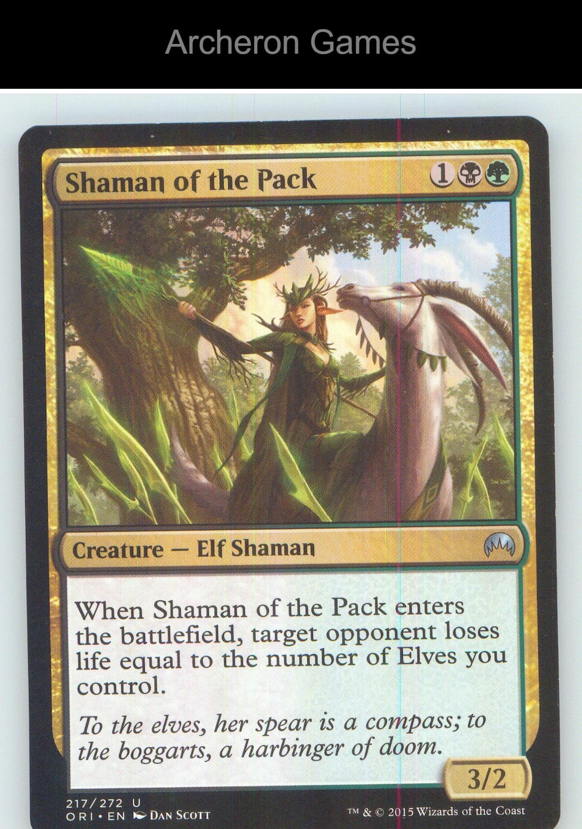 Shaman of the Pack ORI 217 UC MTG Card NM/EX+