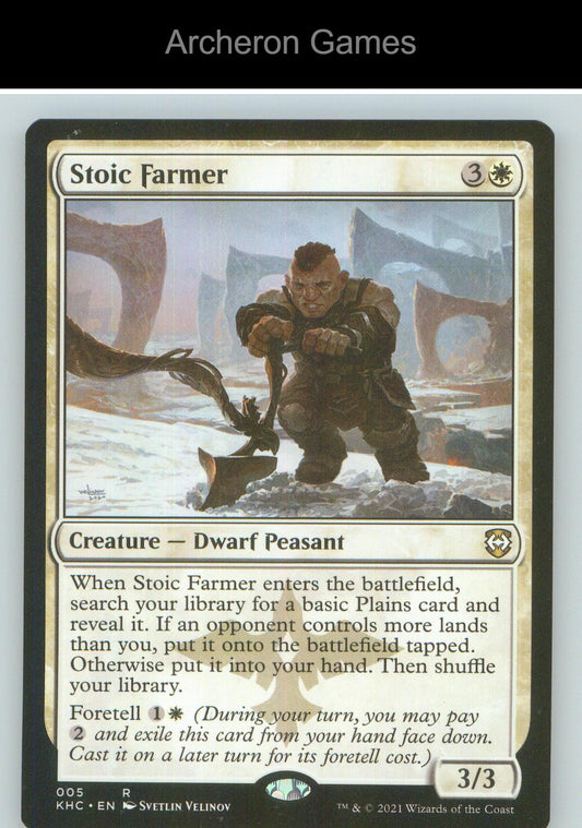 Stoic Farmer KHC 5 R MTG Card NM/EX+