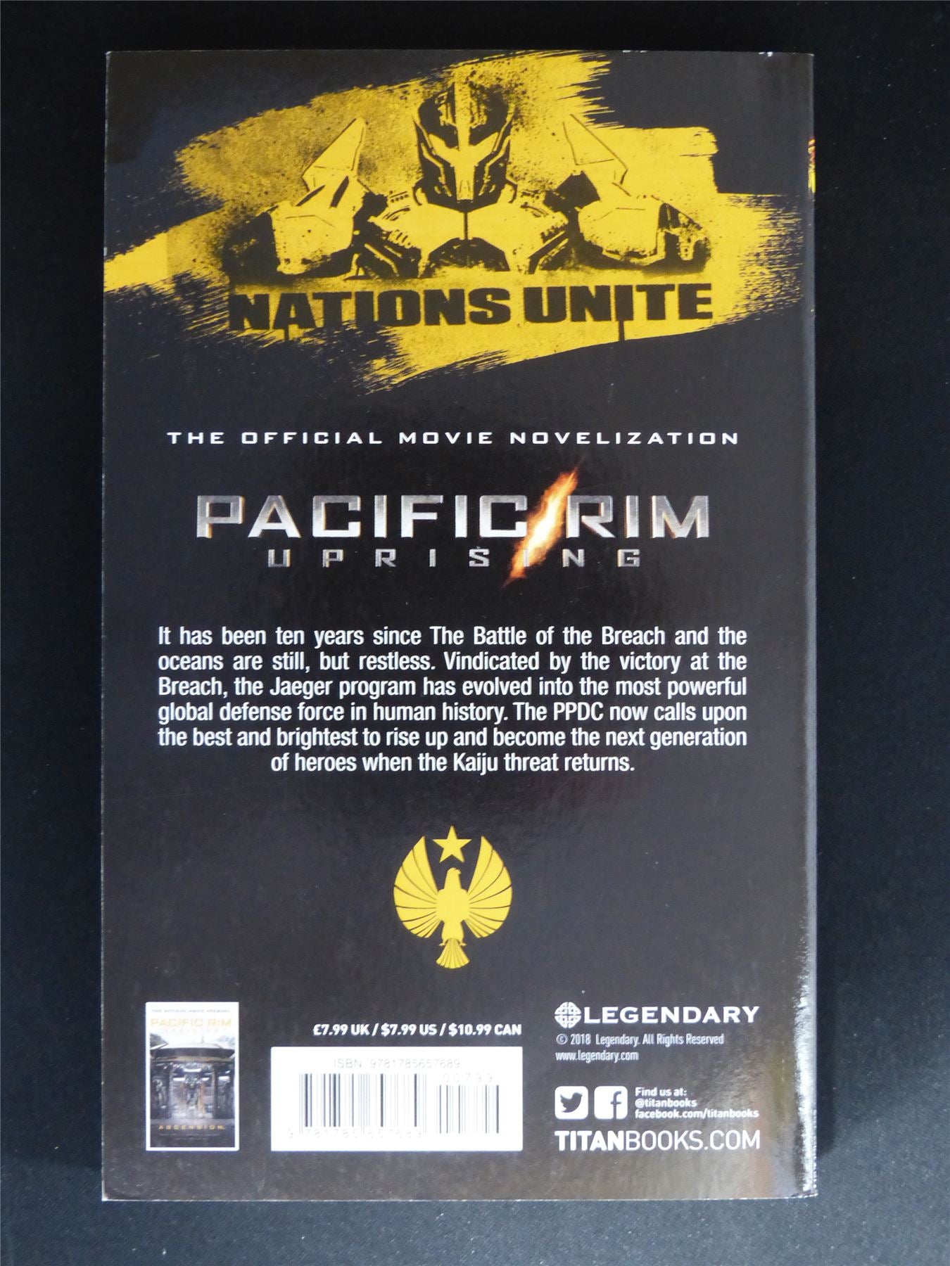 Pacific Rim Uprising - Titan Novel Softback #NK