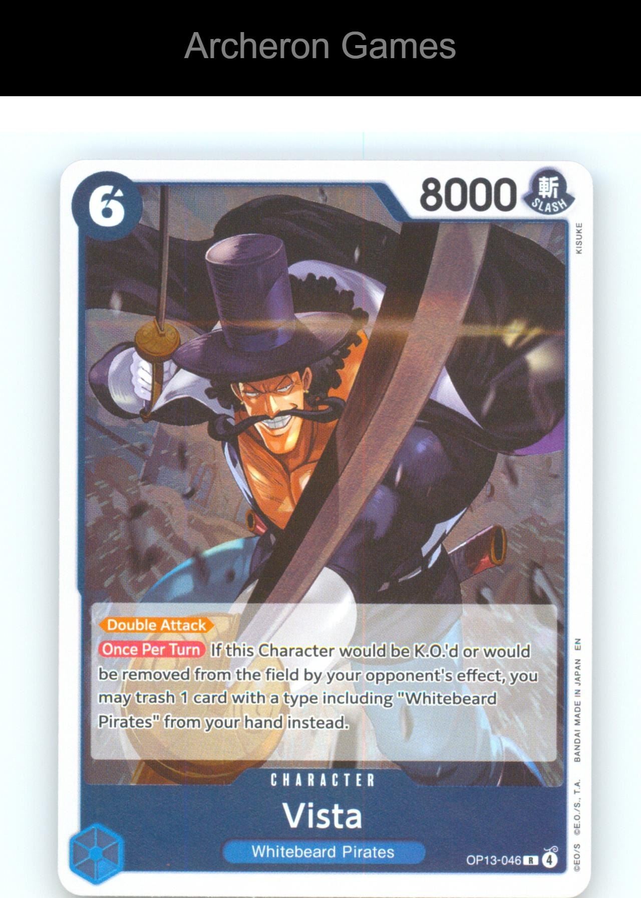 Vista OP13-046 R One Piece Card NM/EX+ Foil