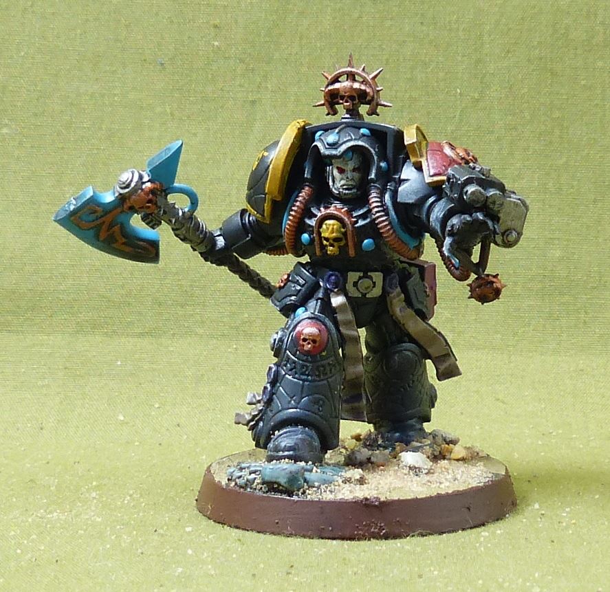 Librarian in Terminator Armour painted - Iron Hands - Warhammer 40K #740