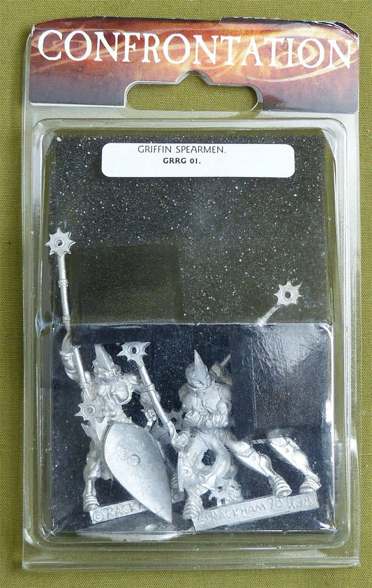 Confrontation: Griffin Spearmen Blister - Rackham Metal Minis OOP #25N