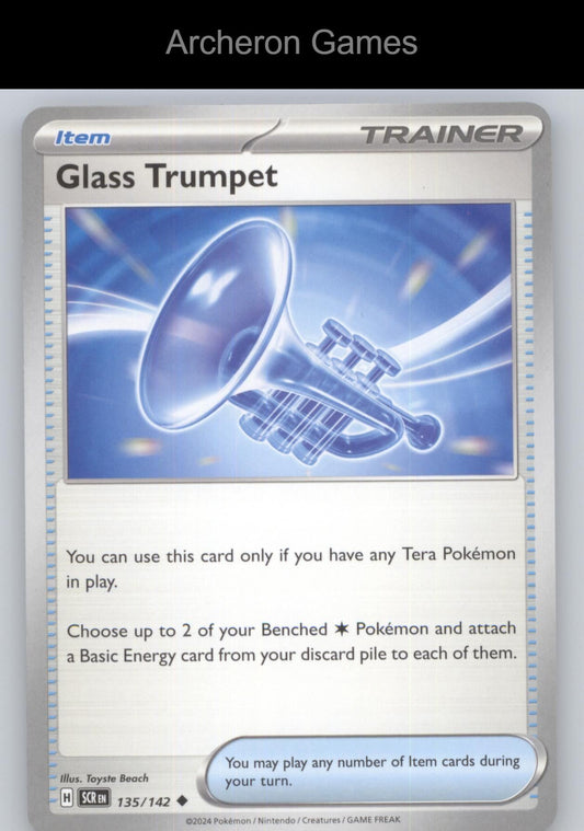 Pokemon Card Glass Trumpet 135/142 UC Prize Pack Series Cards