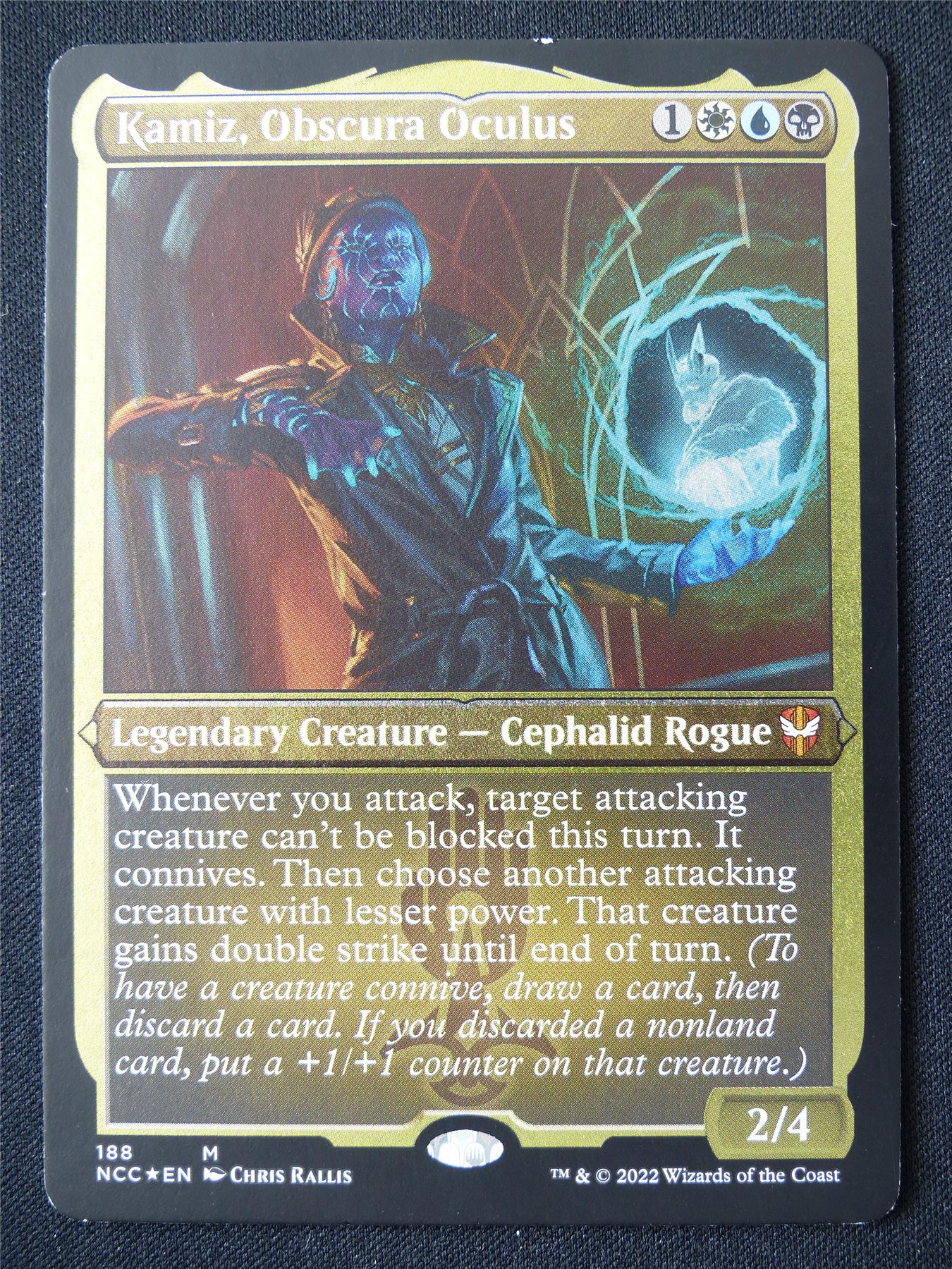 Kamiz Obscura Oculus Foil Thick Card Commander - NCC - Mtg Card #B4