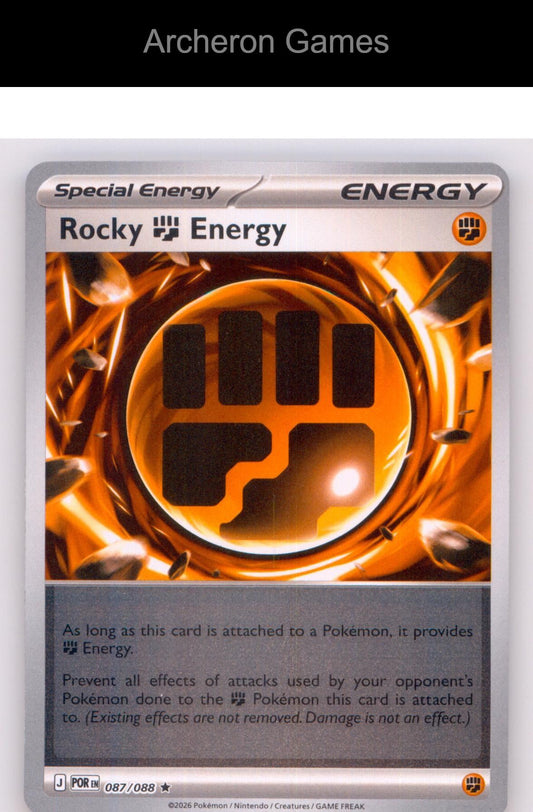 Pokemon Card Rocky Fighting Energy ME03 087/088 R Perfect Order Reverse Holo
