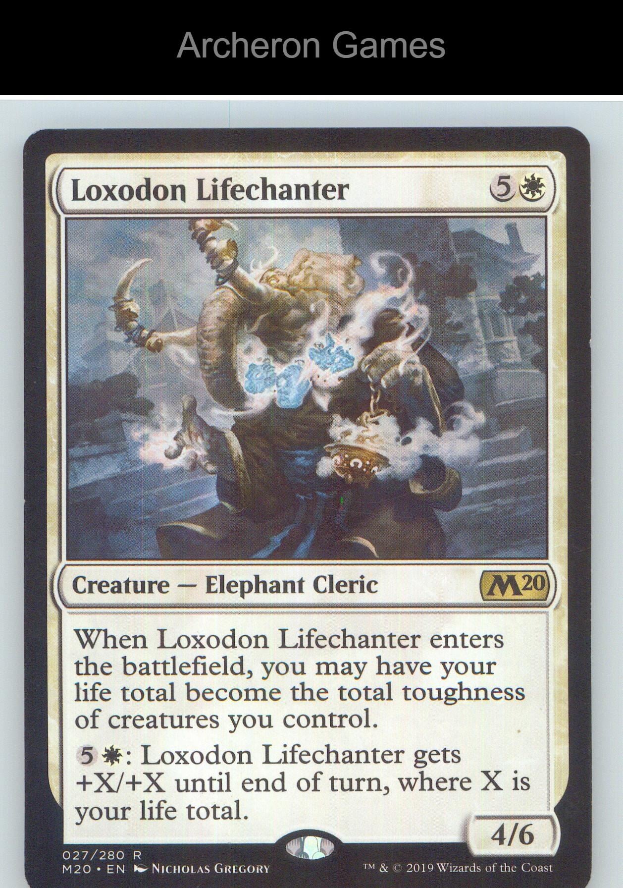 Loxodon Lifechanter M20 27 R MTG Card NM/EX+