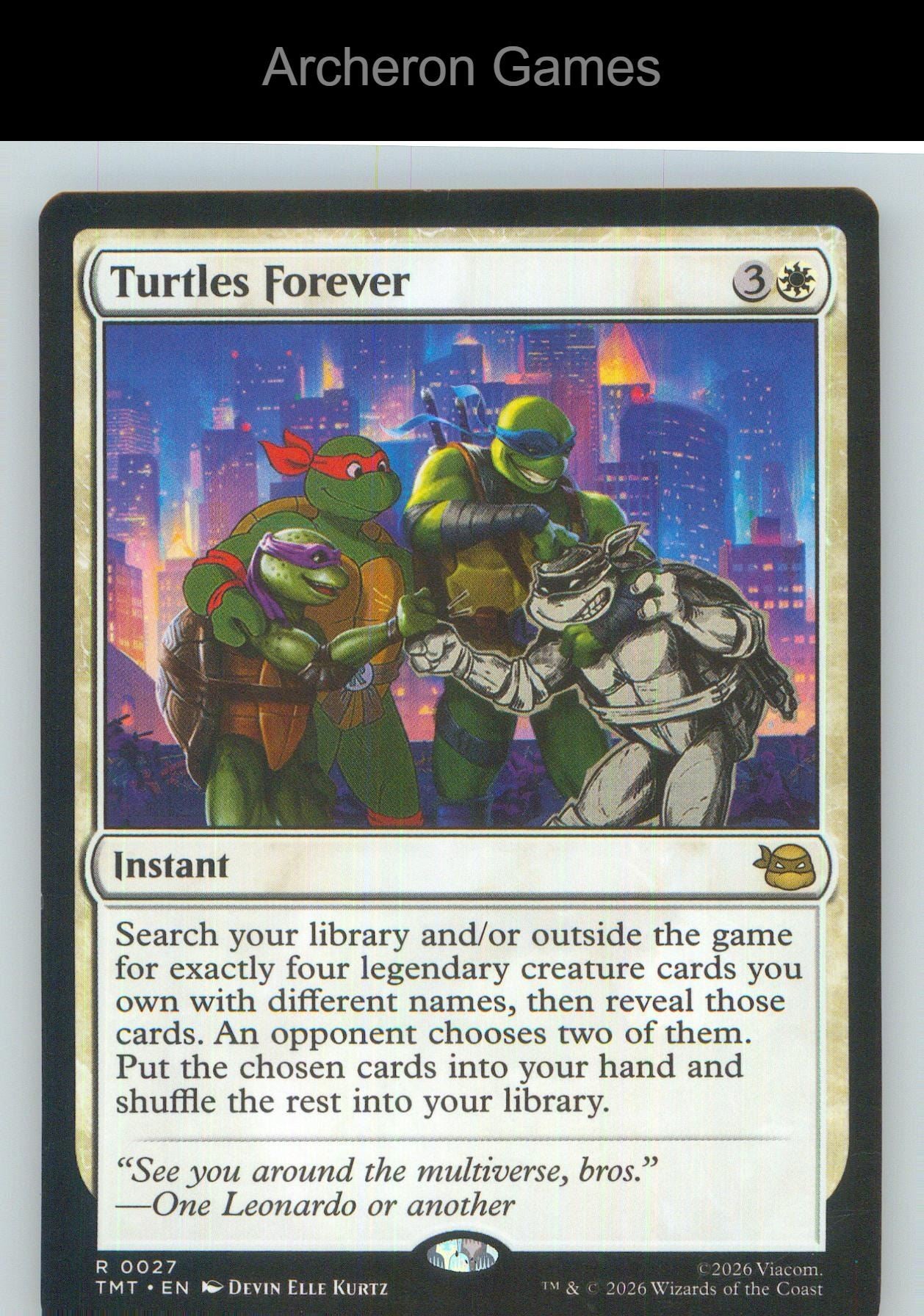 Turtles Forever TMT 0027 R MTG Card NM/EX+