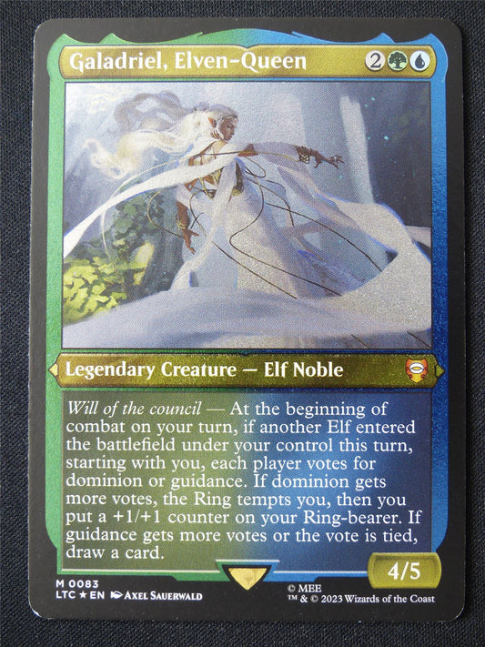 Galadriel Elven-Queen Foil Thick Card Commander - LTC - Mtg Card #AU