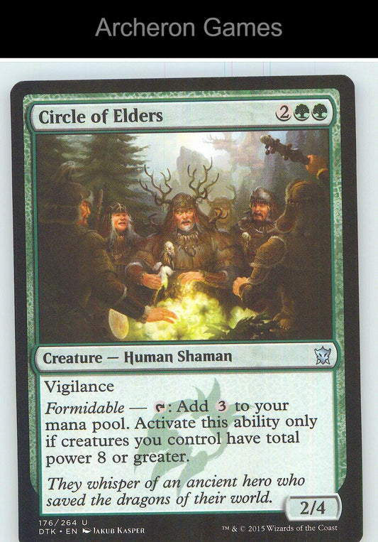 Circle of Elders DTK 176 UC MTG Card NM/EX+
