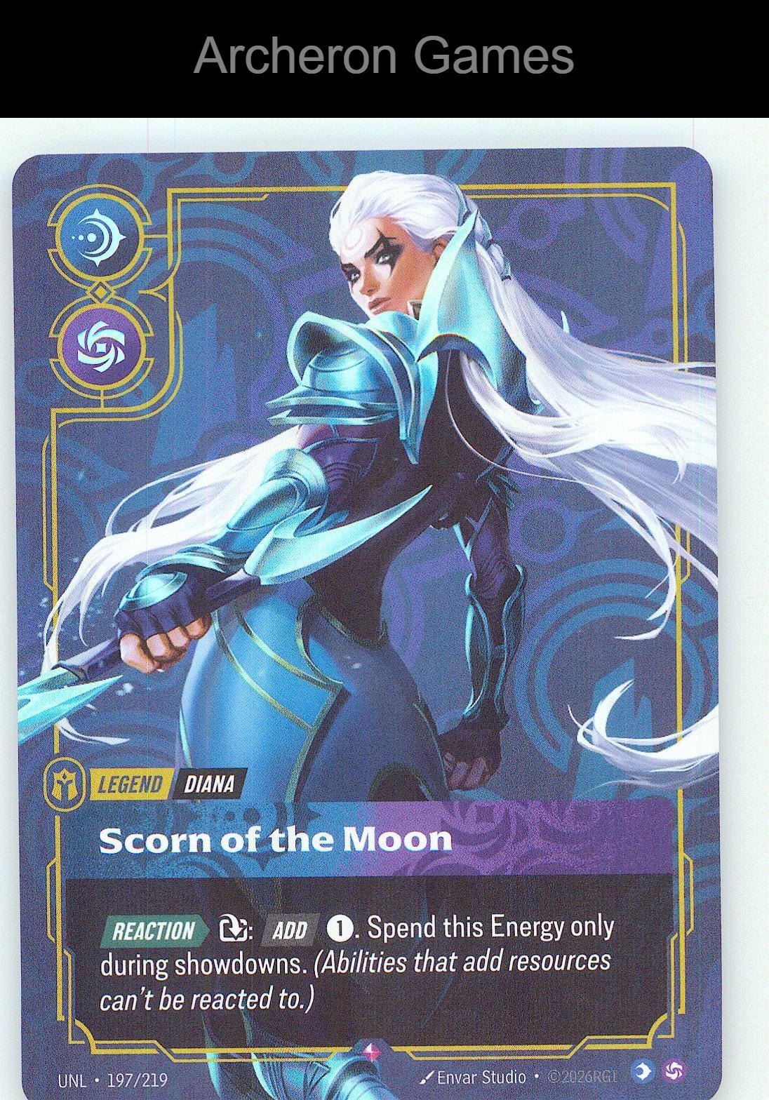 Diana - Scorn of the Moon UNL 197/219 R Unleashed Riftbound Card